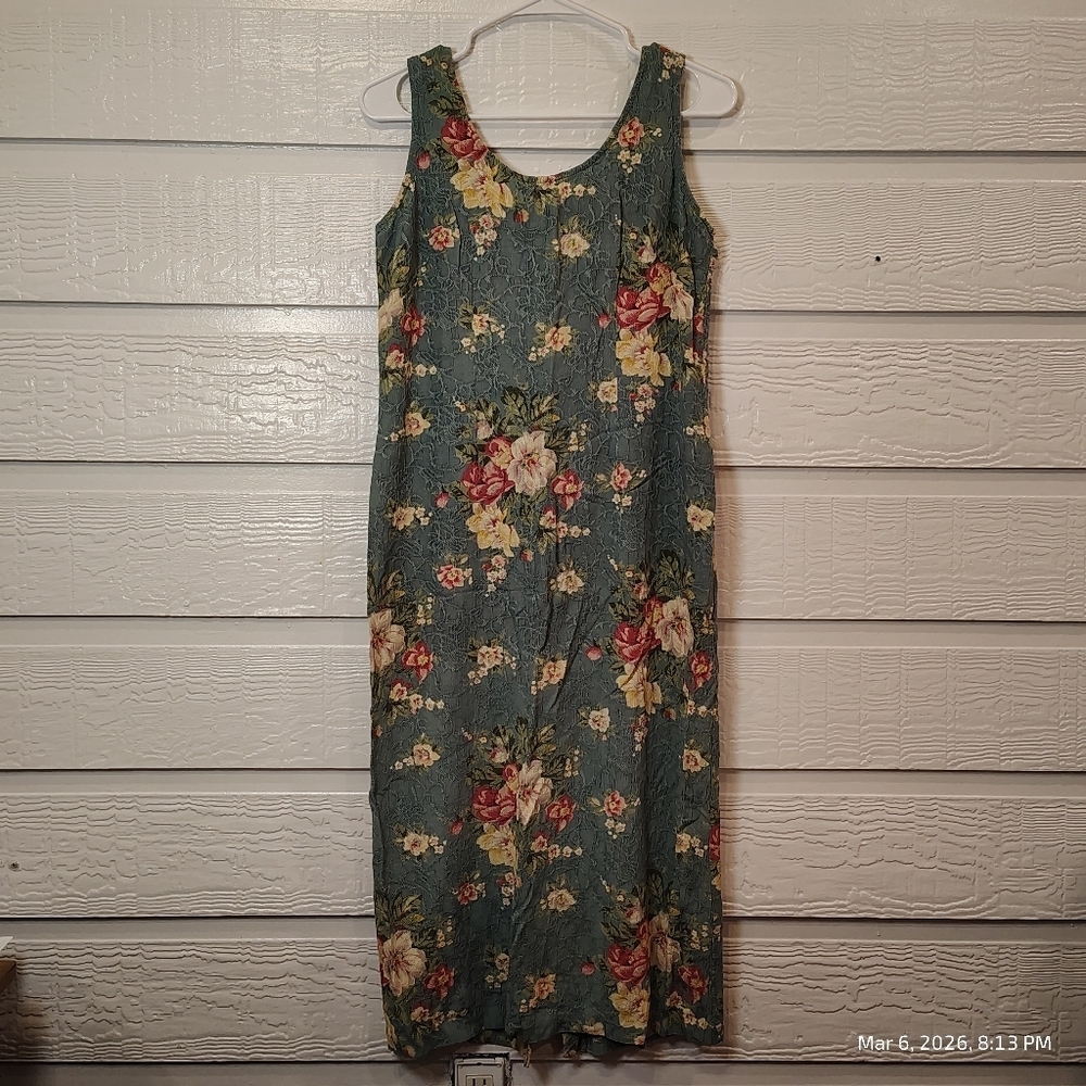 K Studio Two Piece Dress Set Floral Cottage Core Women’s Size 8 VINTAGE - Picture 2 of 9